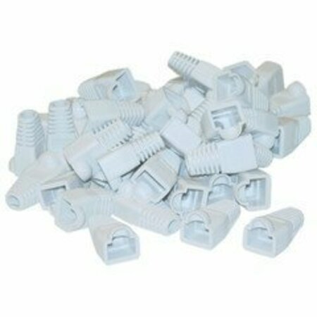 SWE-TECH 3C RJ45 Strain Relief Boots, White, 50PK FWTSR-8P8C-WH